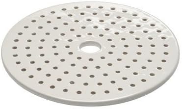 Porcelain Desiccator Plate, Perforated, with Center Hole - Porcelain Desiccator Plate, Chemglass