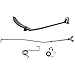 MagiDeal Motorcycle Rear Back Brake Foot Lever Pedal Rod Assy For Yamaha PW80 Black