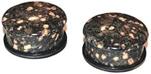 Intrepid Jewelry Leopardskin Jasper Single Flare Stone Plugs