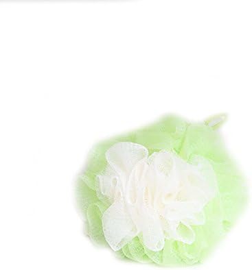 LissomPlume Bath Shower Sponge Loofah Mesh Pouf Brush Ball Exfoliating Accessory Green Color