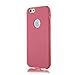 iPhone 6 Protective Case,Masione™ Heavy Duty Shockproof Rugged Ultra Thin Transparent Touch Screen Front Clear Flip Case Premium Full Body Case Protection Soft Gel TPU Flip Cover Shell With Screen Protector Set (Pink)