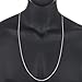 2.8mm 925 Sterling Silver Nickel-Free Cuban Curb Link Chain, 24