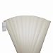 DALIX PVC Vertical Blind Replacement Slats Curved Smooth Ivory 82.5 x 3.5 (10-Pack)