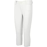 Mizuno Women's Belted Stretch Fastpitch Softball Pant, White, Medium
