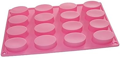 16 Oval Cavities Guest Soap Chocolate Candy Maker Silicone Mold