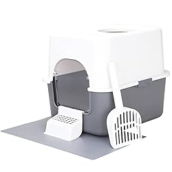 Sfozstra Cat Litter Box with Lid, Fully Enclosed