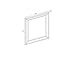 Linon White Frame, 24 by 30-Inch Chalkboard