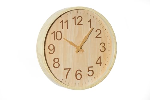 RELOJ PARED COLOR MADERA