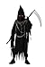 Bad Bear Brand Grim Reaper Deluxe Halloween Costume for Kids Teens Tweens Boys Black