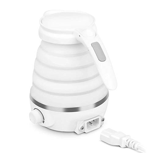 FMTMY Travel Foldable Electric Kettle Food Grade Silicone Portable Boil Dry Protection Dual Voltage