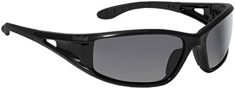 Boll? Safety 253-LW-40052 Lowrider Safety Eyewear with Shiny Black Polycarbonate Frame and Smoke Lens by Boll? Safety