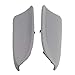 MOTOALL 1 Pair (Left & Right) Gray Auto Car Vinyl Leatherette Front Door Panels Armrest Lid Console Pad Handle Cover & Base Plate for 2008-2012 Honda Accord Sedan