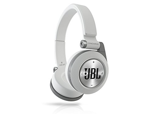 JBL E40BT White High-Performance Wireless On-Ear Bluetooth Stereo Headphone, White (Best High Performance Headphones)