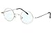 Agstum Small Round Non-Prescription Eyeglasses Frame Clear Lens 37mm (X-small Size) (Gold, Non-Prescription Clear Lens)