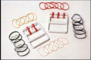 Cando no-latex rubber band hand exerciser