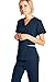 Medical Uniform Women's Scrubs Set Stretch Contrast Pocket Navy XS