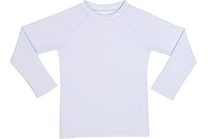 KAKU NANU Long Sleeve Rash Guard Boy Kids UPF 50+ Swim Shirts