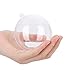 CORKAS Clear Christmas Ornaments, 16pcs Christmas Ball Ornaments with a roll Ribbons, DIY Fillable Ornaments Craft for Christmas, Halloween, Holiday, Birthday, Wedding, Party Home Decor (8cm-Old)