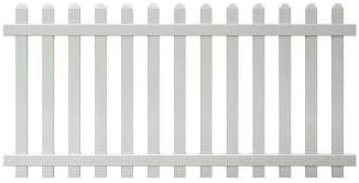 Amazon Com 4 Ft X 8 Ft Vinyl Glendale Spaced Picket Fence Panel With Dog Ear Pickets Unassembled Garden Outdoor