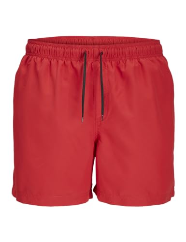JJ REBEL Jrebhawaii Short de Bain uni, True Red., L