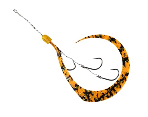 JACKALL ビンビンフック 無双 ネクタイフックセット シマシマオレンジゴールドラメの商品画像