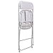 Sandinrayli 20 PCs White Plastic Folding Chairs Commercial Quality Stackable Outdoor Event Wedding Party Chairs (White)