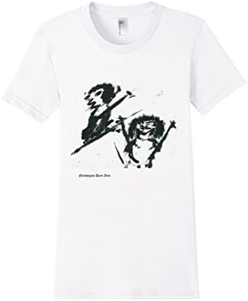 Women's Skiing Trolls T- Shirt by Norwegian Dark Arts XL White