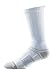 Strideline Basic Crew Socks | Quad-Ply Yarn Padding, Direct Compression and Zoned Cushioning, 1 Pack (White, Medium-Large)