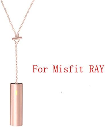 Rambly Necklace Stainless Steel Pendant Sleep Fitness Monitor For Misfit RAY (Rose gold)