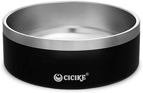 Stainless Steel Dog Bowl | Pet Bowl | Dog Dishes | Cat Bowl | Non Slip Dog Bowl | Puppy Food Bowl | Holds 32 Ounces | Dishwasher Safe | No Tip Over & No Spill