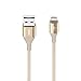 Belkin MIXIT DuraTek Lightning to USB Cable - MFi-Certified iPhone Charging Cable for iPhone 11, 11 Pro, 11 Pro Max, XS, XS Max, XR, X, 8/8 Plus and more (4ft/1.2m), Gold