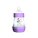 MAM Easy Start Anti-Colic Bottle 5 oz (1-Count), Baby Essentials, Slow Flow Bottles with Silicone Nipple, Baby Bottles for Baby Girl, Purple