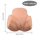Sex Rabbit 3D Realistic Male Masturbator Silicone Pussy Ass Butt Vaginal Anal Doll Sex Toys for Men Masturbation Sexual Pleasure Gag Gift 5.1 Pounds(Carlie's Sexy Pussy ass)