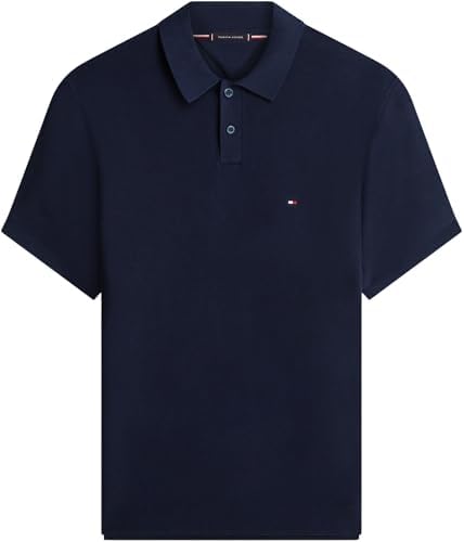 Herren Poloshirt Kurzarm Cool Touch Structure Relaxed Fit, Blau (Desert Sky), L