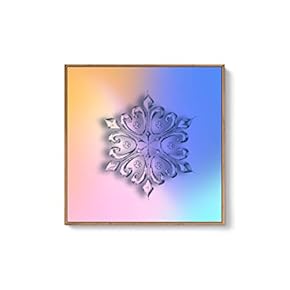 Framed Canvas Wall Art for Living Room, Bedroom Snowflake Theme Canvas Prints for Home Decoration Ready to Hang - 16x16 inches
