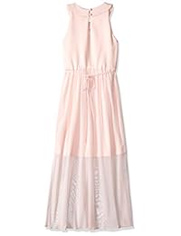 Amy Byer Maxi vestido con cuello en U para niña