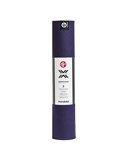 Manduka X Yoga Mat - Easy to Carry, For Women and Men, Non Slip, Cushion for Joint Support and Stability, 5mm Thick, 71 Inch (180cm), Magic Purple - Image 5