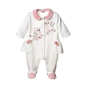 Sofija Baby meisjes slaappakken footies pasgeboren kleding pyjama 0-12 maanden slaap en spelen rompertje Eljana