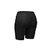 HuaTu Women Performance Compression Shorts with Side Pocket (Large Waist 25.98-39.37inch, Black)