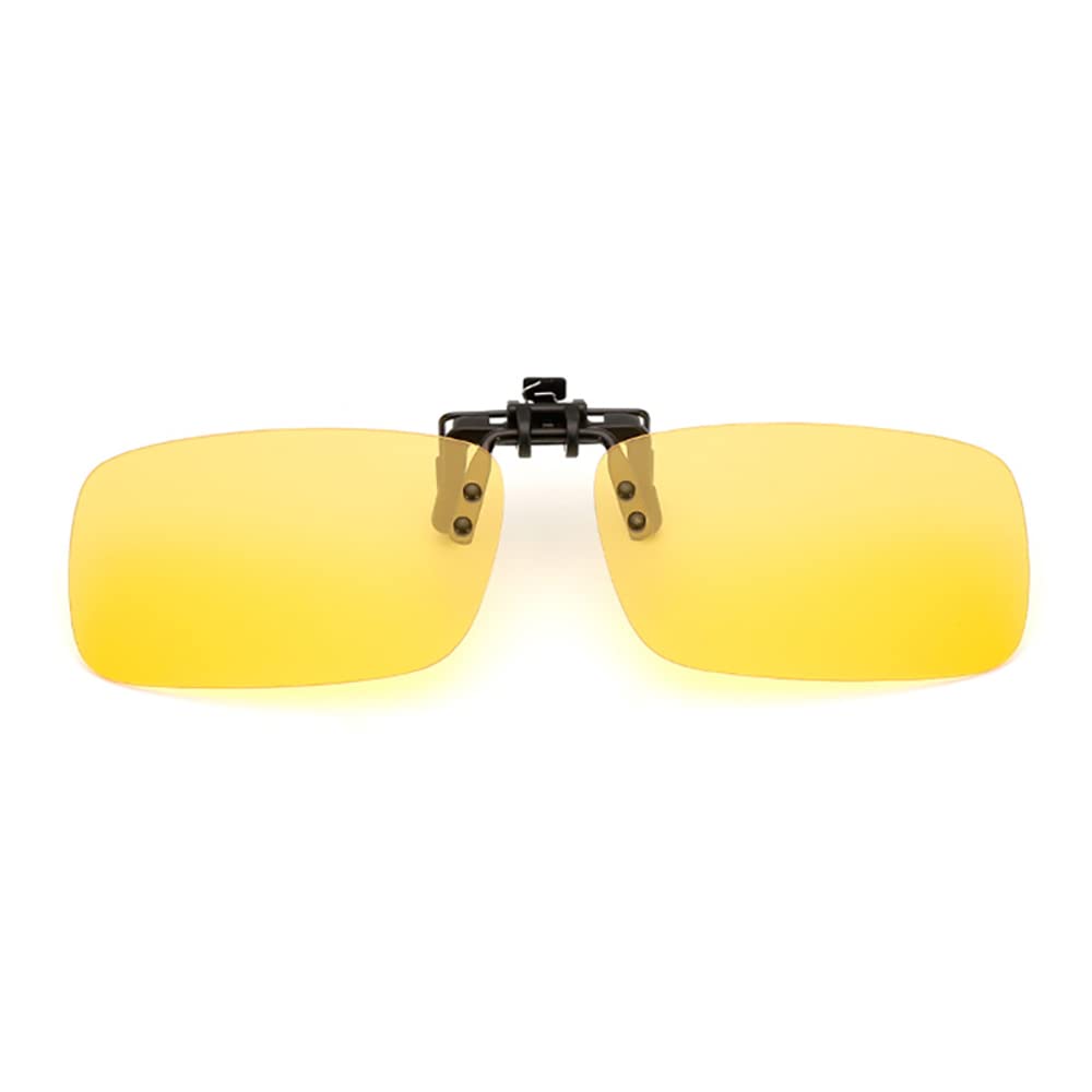 TopHomer Polarised Sunglasses Clip-on, Mens/Womens UV400 Flip-Up Anti-Glare Driving Glasses Polarised Sunglasses, Making the Vision Clear and Safer for Glasses Outdoor/Driving/Fishing
