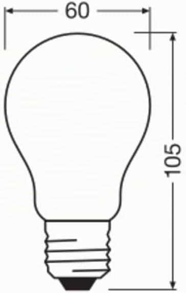 Lâmpada LED A100 filamento base da lâmpada 11W 827, 2700K branca quente, E27, fosca, 1521 lm, 100% luz instantânea