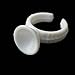 Jmkcoz 100pcs Disposable Plastic Nail Art Tattoo Adhesive Pigment Ink Cups Caps Holders Glue Holder Eyelash Extension Rings Ring Holders Palette Beauty Tools