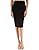 PattyBoutik Women Back Slit Pencil Skirt