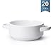 Sweese 108.000 Porcelain Bowl with Handles - 20 Ounce for Soup, Cereal, Stew, Chill, Set of 1, White
