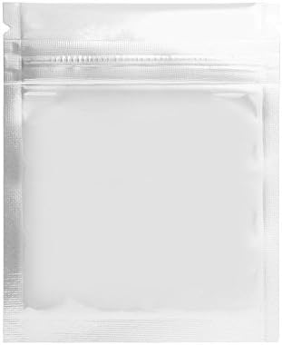 100PCS 10x15cm (3.9"x5.9") Retail Cute Small Size Ziplock Bags Aluminum Mylar Foil Smell Proof Packaging Packing Perfect For Coffee Tea Candy Heat Seal Reusable (Colorful White)