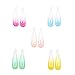 60 Counts Assorted Color 2 Inch Glitter Snap Hair Clips Barrettes for Girl (30 Pairs)