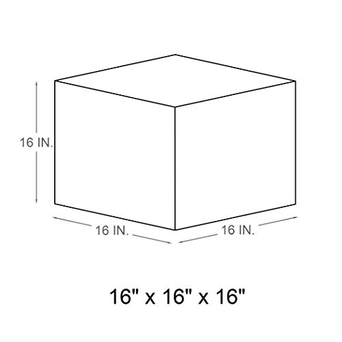 Stella Moving Boxes 16"x16"x16" (Set of 6) - Heavy Duty for Home and Office Packing, Shipping, Moving and Storage