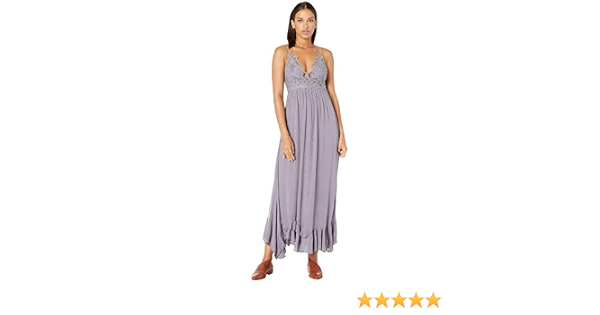 Free People Adella Maxi Slip Dark Grey 