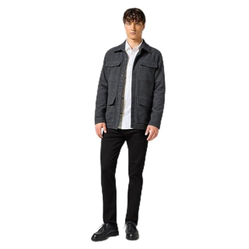 WRANGLER - Giacca Uomo - VestibilitĂ Regular - Transitional Jacket - Antracite Melange