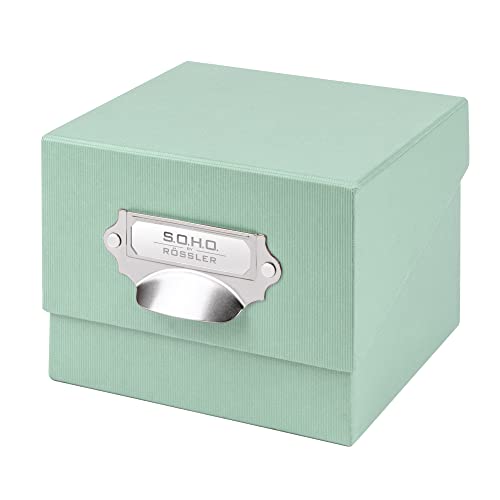 Rössler 1325452650 - S.O.H.O. Scatola per foto, con etichetta inseribile, menta, 1 pezzo